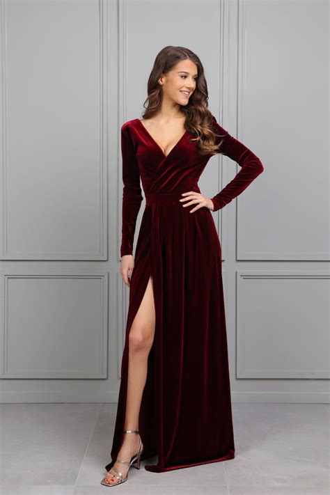 WOMEN'S LUXURY BURGUNDY DRESSES AND SKIRTS